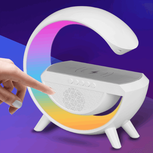 3-in-1 Bluetooth Speaker Lamp with Wireless Charging