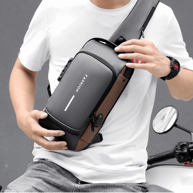 Anti-Theft Sling Bag with USB Charging – Style, Security & Convenience in One
