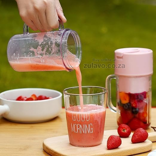 Portable USB Rechargeable Crusher Juicer Cup – Fresh Juice Anytime, Anywhere Designed for modern lifestyles, this 2-in-1 juicer