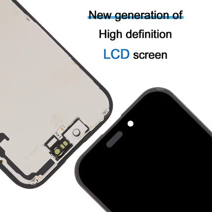 iPhone 17 Compatible Replacement Incell LCD Touch Screen With Middle Frame Black