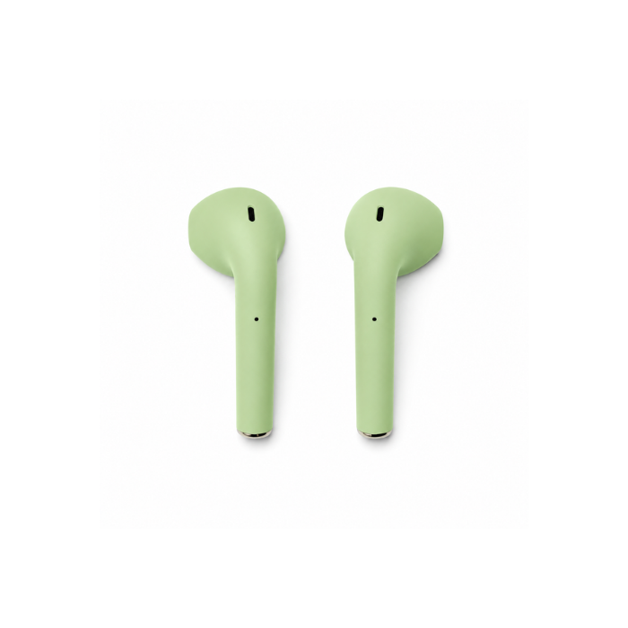 inPods 12 Wireless Stereo Earphones with Type-C Charging Case Compatible Bluetooth Earbuds – Peach Pink, Navy Blue & Mint Green