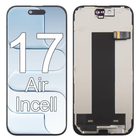 iPhone 17 Air Compatible Replacement Incell LCD Touch Screen With Middle Frame Black