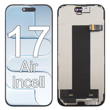 iPhone 17 Air Compatible Replacement Incell LCD Touch Screen With Middle Frame Black