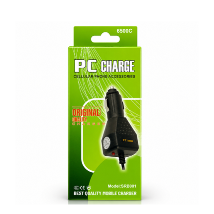 Micro USB Car Charger Compatible with Mobile Devices Extendable Cable 12-24V Black