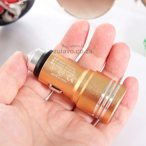 Aluminum Alloy Dual USB Fast Charging Car Adapter High-speed charging for two devices at once