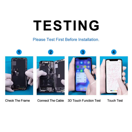 iPhone 17 Air Compatible Replacement Incell LCD Touch Screen With Middle Frame Black