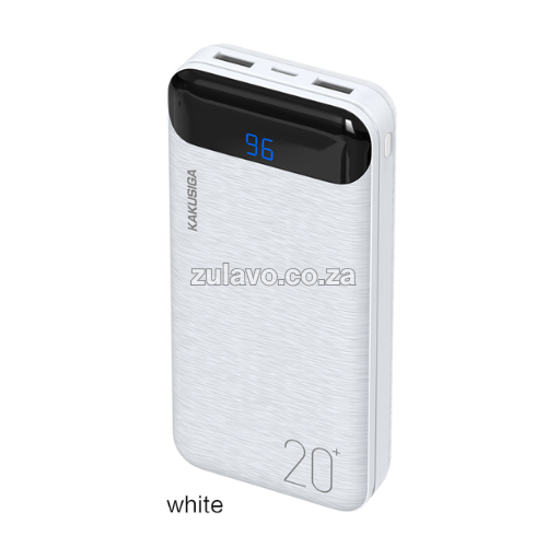 Kakusiga KSC-422 20000mAh Power Bank – Double Power. Double Performance Engineered for heavy use and high performance