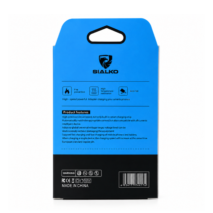 SIALKO 2.4A USB Wall Charger with Micro USB Cable – SIAL-37 White