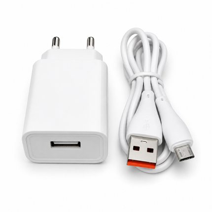 SIALKO 2.4A USB Wall Charger with Micro USB Cable – SIAL-37 White