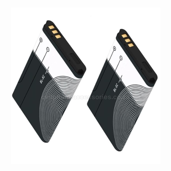 Pack of 2 BL-5C Rechargeable Li-ion Battery Compatible Replacement