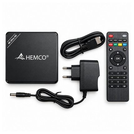 HEMCO HMC-TV13 TV Box S Android TV 15.0 8GB RAM 128GB Storage 4K Ultra HD