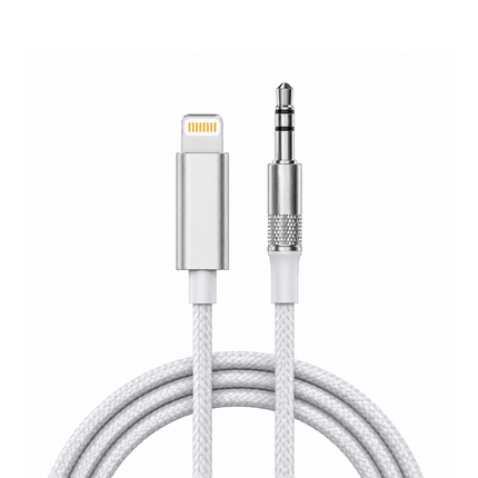 LDNIO LS-Y81i Lightning to 3.5mm AUX Audio Cable 1M HiFi Stereo Adapter White
