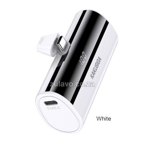 Kakusiga KSC-1075 Mini 5000mAh Pocket Power Bank – Compact. Fast. Powerful Designed for modern, on-the-go lifestyles