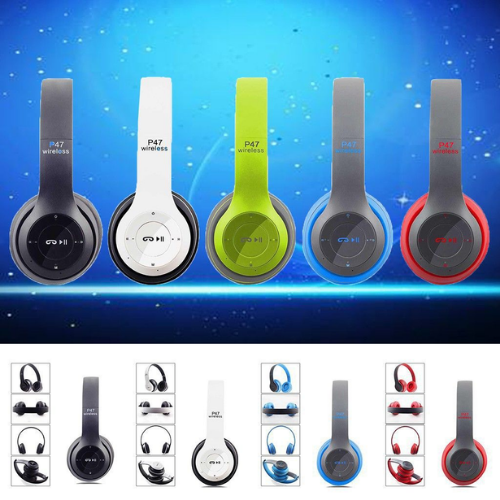 P47 Wireless Bluetooth Headphones Foldable Stereo Headset