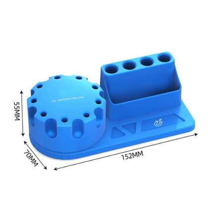 360 Degree Rotating Screwdriver Storage Rack KC-ST331 Blue Tool Holder