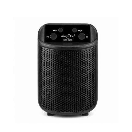 GREATNICE GTS-2288 3 Inch Wireless Speaker with LED Light and FM Radio Black