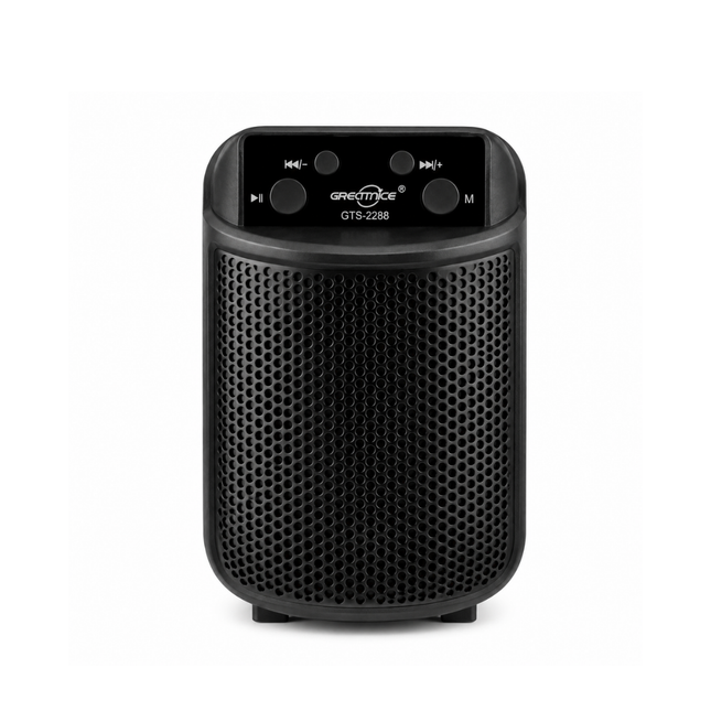 GREATNICE GTS-2288 3 Inch Wireless Speaker with LED Light and FM Radio Black