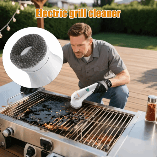 Condere 360° Electric Cleaning Brush with 5 Heads Cordless Handheld for Kitchen – Deep Clean Smarter, Not Harder!