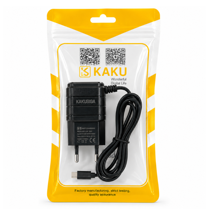 KAKUSIGA KSC-363 6W USB Wall Charger with USB Type-C Cable