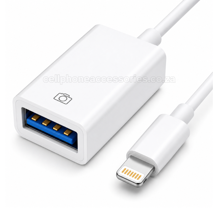 Yesido GS10 Lightning OTG Adapter USB 3.0 Female to Lightning Connector Compatible for iPhone & iPad Devices – White
