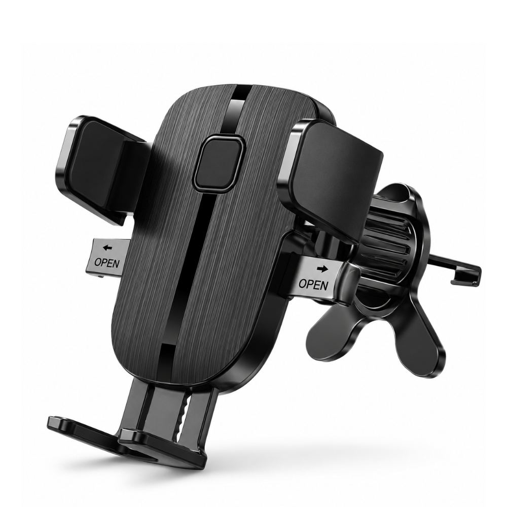 GERLAX GT-14 Universal Car Air Vent Phone Holder Adjustable 360° Rotation - Black