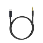 iPhone Lightning to 3.5mm AUX Audio Cable Compatible Adapter Cable 1M Black