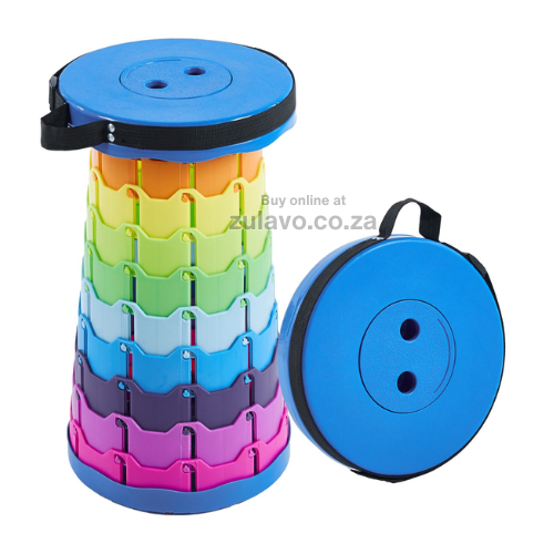 Foldable Telescopic Stool 4.0 – Portable, Adjustable, and Built for Every Adventure! Giving you instant seating whether you’re camping, fishing, hiking, or waiting in long queues.