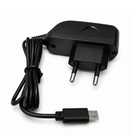 Micro USB Travel Charger with fixed Micro USB cable, EU plug, and compact design, Rocket Booster LC088A-V8 - Black