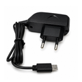 Micro USB Travel Charger with fixed Micro USB cable, EU plug, and compact design, Rocket Booster LC088A-V8 - Black