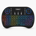 Andowl Q-K07 RGB Wireless Mini Keyboard with Touchpad, 2.4G & Bluetooth, Black