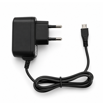 Micro USB Fast Charger Compatible for Android Smartphones with Travel Charger and Cable – Black