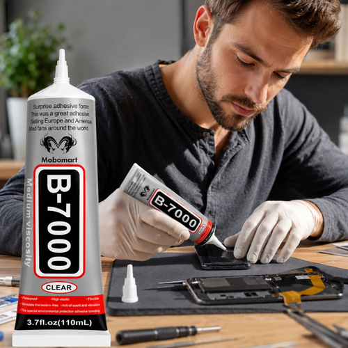 Clear Adhesive Glue 110ml Medium Viscosity for Mobile Phone & Electronics Repair - Mobomart B-7000