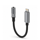 LDNIO LS-Y801 Lightning to 3.5mm Female Audio Adapter Cable Compatible with iPhone, iPad and Lightning Devices - Grey