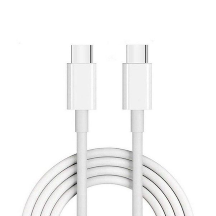 25W USB-C Fast Charging Wall Adapter with USB-C to USB-C Cable Compatible with Samsung and USB-C Devices – White EU Plug
