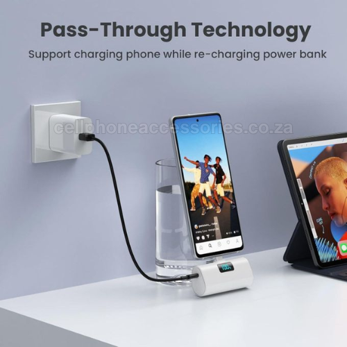 Mini Pocket Power Bank Compatible iPhone Lightning Connector – KAKUSIGA 5000mAh