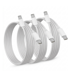 Type-C to Type-C Fast Charging Cable 5A 1M Compatible USB-C Cable Pack of 3