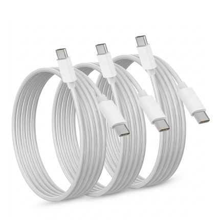 Type-C to Type-C Fast Charging Cable 5A 1M Compatible USB-C Cable Pack of 3