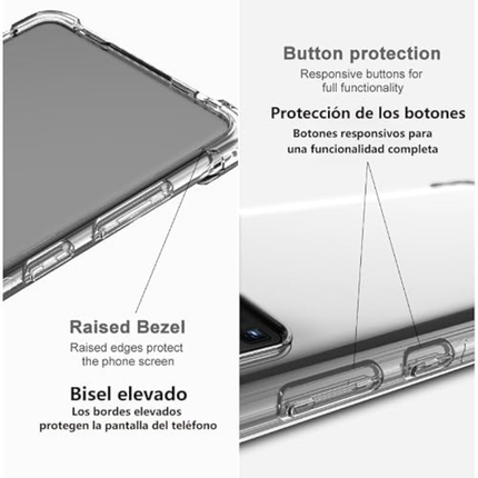 Huawei Nova 9 SE Compatible Crystal Clear TPU Protective Case with Reinforced Corners