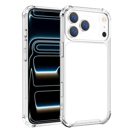 iPhone 17 Pro Max 6.9 Inch Compatible Clear TPU Phone Case Shockproof Transparent
