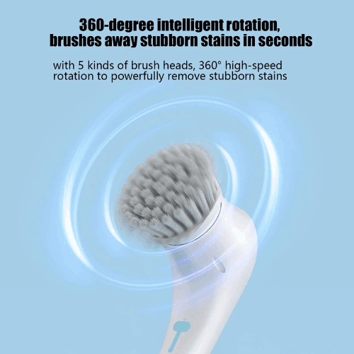 Condere 360° Electric Cleaning Brush with 5 Heads Cordless Handheld for Kitchen – Deep Clean Smarter, Not Harder!