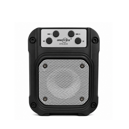GREATNICE GTS-2039 3 Inch Portable Wireless Speaker Solar Charging Black