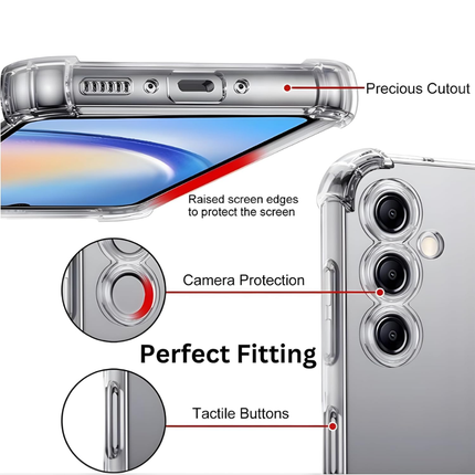 Samsung Galaxy A15 TPU Shockproof Back Cover Crystal Clear