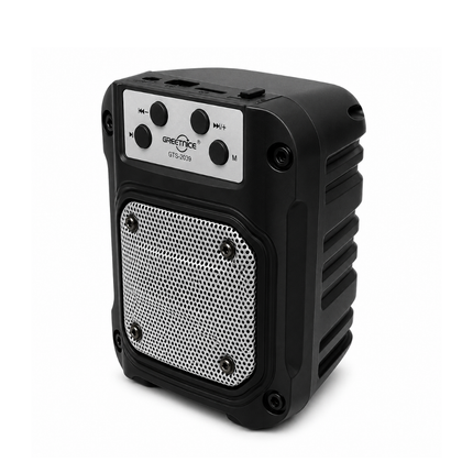 GREATNICE GTS-2039 3 Inch Portable Wireless Speaker Solar Charging Black
