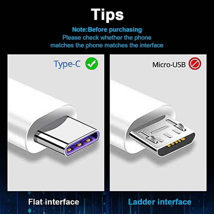 Type-C to Type-C Fast Charging Cable 5A 1M Compatible USB-C Cable Pack of 3