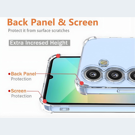 Samsung Galaxy A15 TPU Shockproof Back Cover Crystal Clear