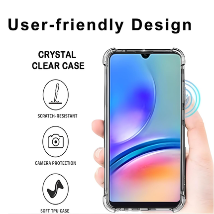 Samsung Galaxy A15 TPU Shockproof Back Cover Crystal Clear