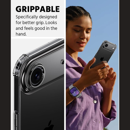 Clear TPU Phone Case Compatible with iPhone 17 Air 6.1 Inch Slim Transparent Shockproof Bumper Protection