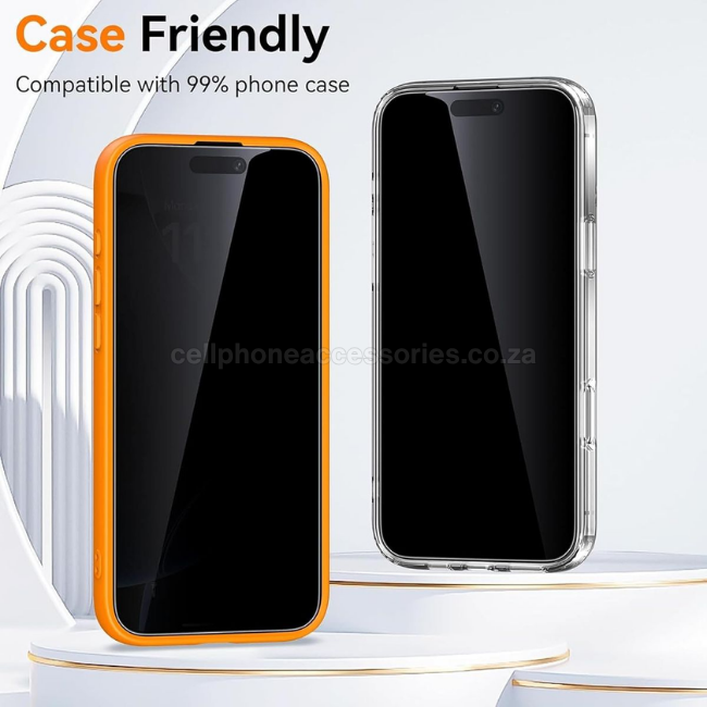 iPhone 15 9D Tempered Glass Screen Protector Compatible Replacement - Pack of 2