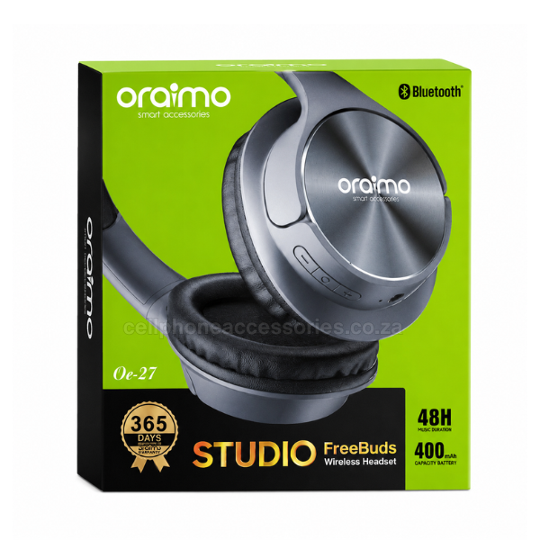 Oraimo Studio FreeBuds OR-27 Wireless Bluetooth Headphones Black