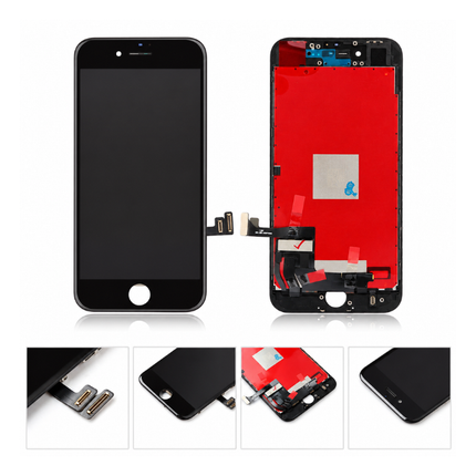 iPhone 8 Plus Compatible Replacement LCD Screen Black or White